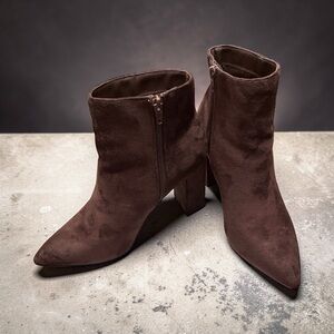 BAMBOO Chocolate Ankle Booties